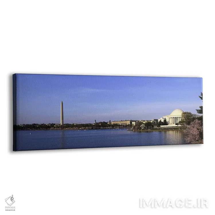 تابلو دکوراتیو شکوفه های گیلاس در حوضچه جزر و مد، یادبود جفرسون، یادبو… اثر پانورامیک ایمجز - نمای پرسپکتیو محصول