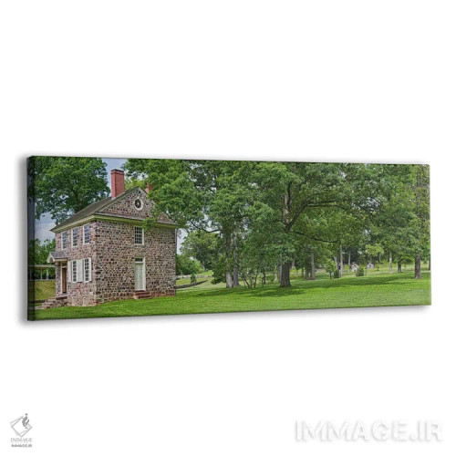 تابلو دکوراتیو ساختمان ها در یک مزرعه، ستاد واشنگتن، پارک تاریخی ملی و… اثر پانورامیک ایمجز - نمای پرسپکتیو محصول