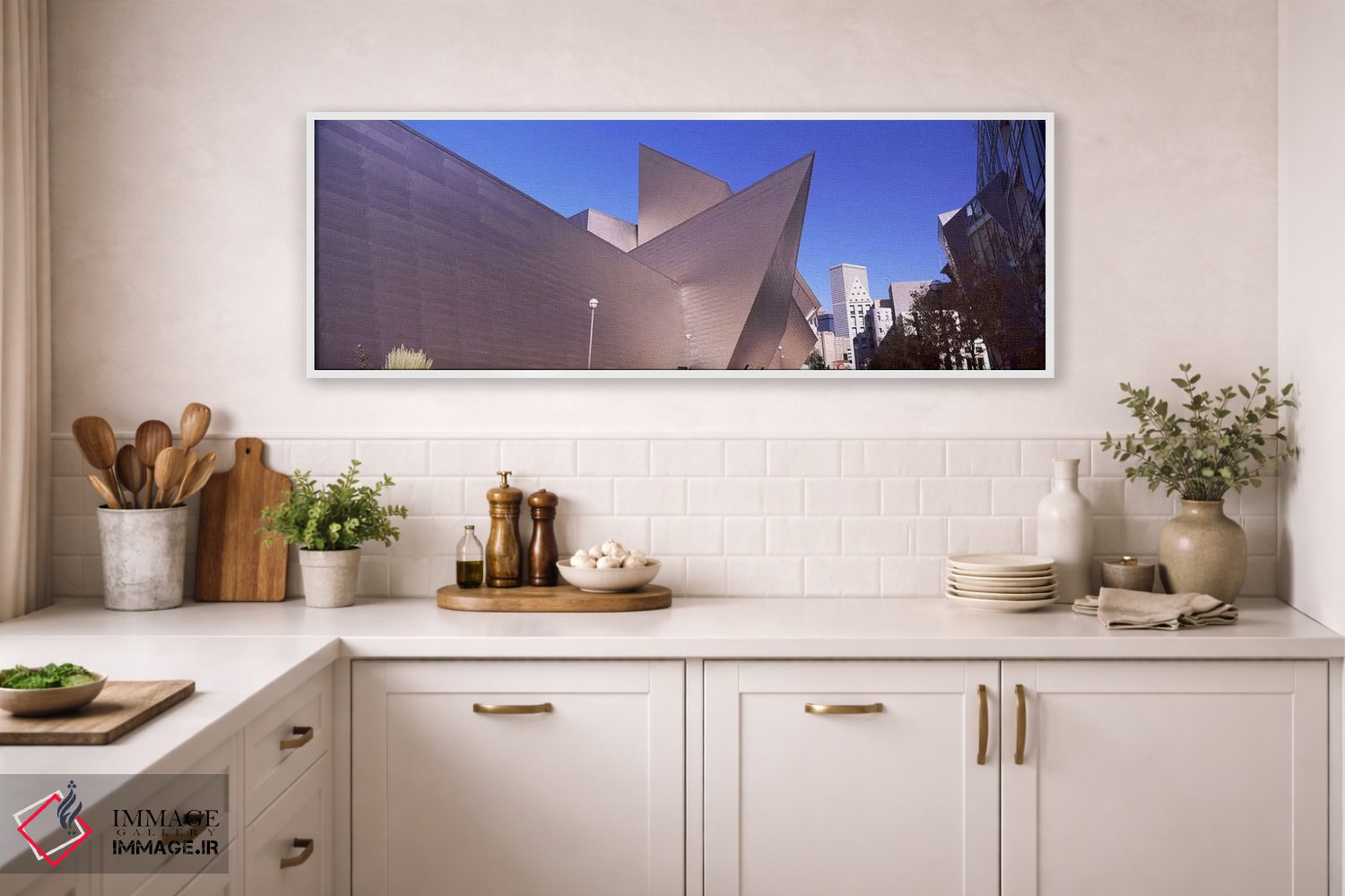 تابلو دکوراتیو موزه هنر در یک شهر، موزه هنر دنور، ساختمان فردریک سی. ه… اثر پانورامیک ایمجز - D1W