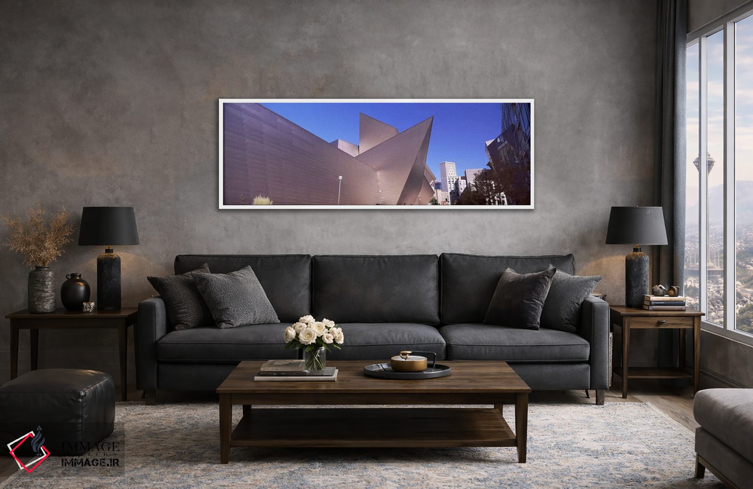 تابلو دکوراتیو موزه هنر در یک شهر، موزه هنر دنور، ساختمان فردریک سی. ه… اثر پانورامیک ایمجز - D4W