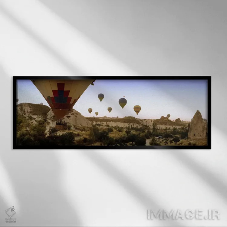 تابلو دکوراتیو Cappadocia, Central Anatolia Region, Turkey #3" - "بالو… اثر پانورامیک ایمجز - نمای قابدار مشکی