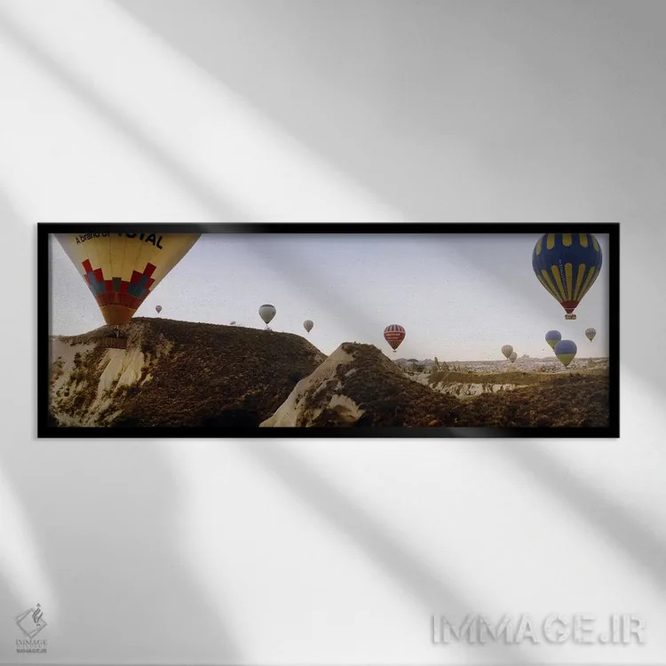 تابلو دکوراتیو Cappadocia, Central Anatolia Region, Turkey #2" - "بالو… اثر پانورامیک ایمجز - نمای قابدار مشکی