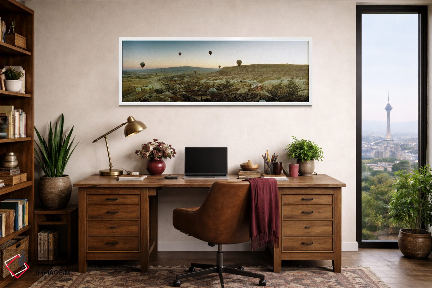 تابلو دکوراتیو Cappadocia, Central Anatolia Region, Turkey" - "بالون ه… اثر پانورامیک ایمجز - D1W