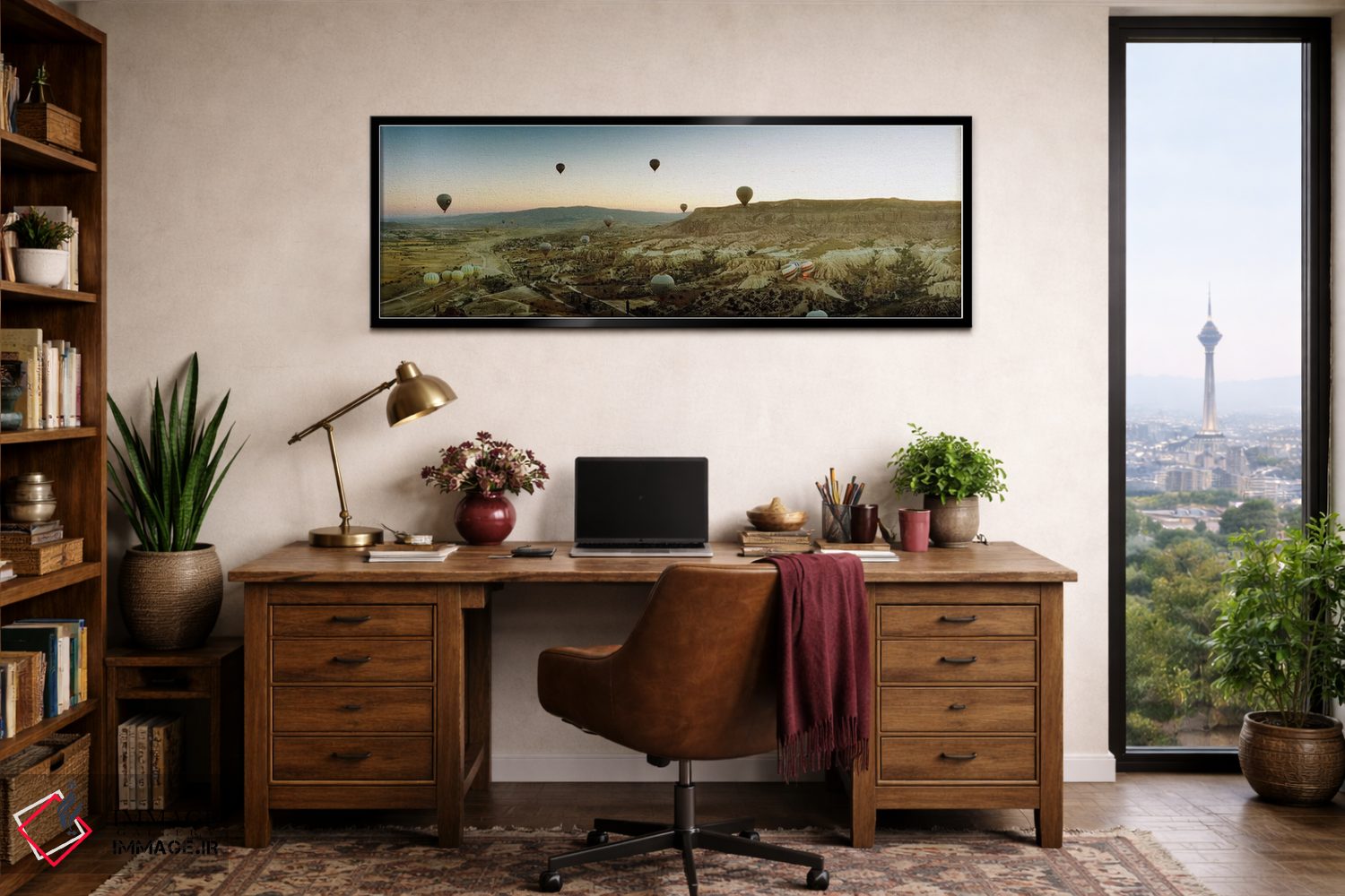 تابلو دکوراتیو Cappadocia, Central Anatolia Region, Turkey" - "بالون ه… اثر پانورامیک ایمجز - D2B