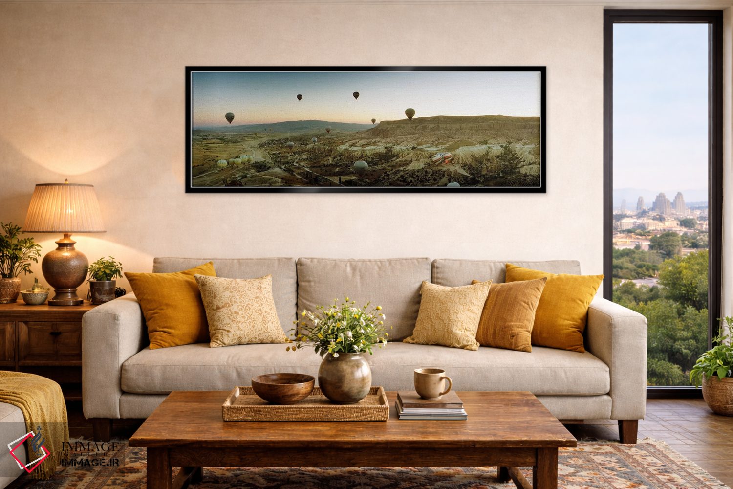 تابلو دکوراتیو Cappadocia, Central Anatolia Region, Turkey" - "بالون ه… اثر پانورامیک ایمجز - D6B