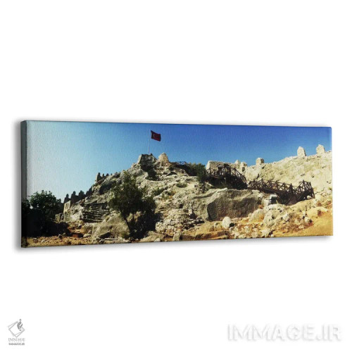 تابلو دکوراتیو Antalya Province, Turkey" - "قلعه بیزانسی کالکوی با پرچ… اثر پانورامیک ایمجز - نمای پرسپکتیو محصول