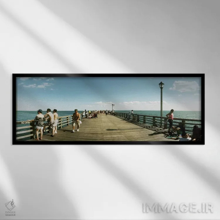تابلو دکوراتیو Brooklyn, New York City, New York State, USA" - "گردشگر… اثر پانورامیک ایمجز - نمای قابدار مشکی