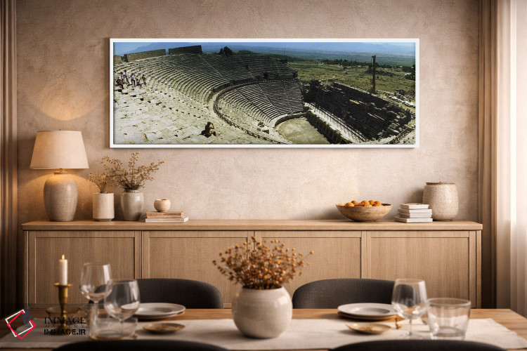 تابلو دکوراتیو Pamukkale, Denizli Province, Turkey" - "تئاتر باستانی د… اثر پانورامیک ایمجز - D2W