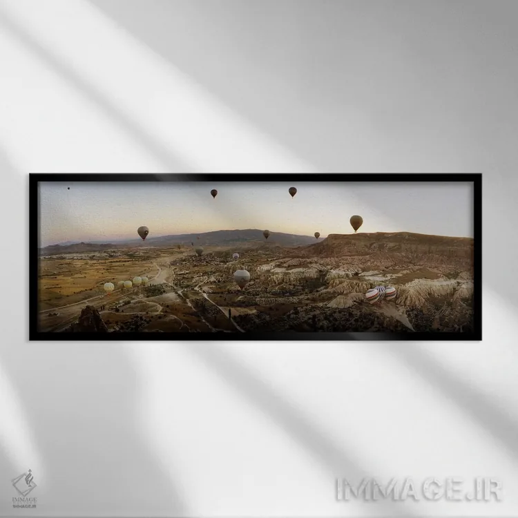 تابلو دکوراتیو Cappadocia, Central Anatolia Region, Turkey #5" - "بالو… اثر پانورامیک ایمجز - نمای قابدار مشکی