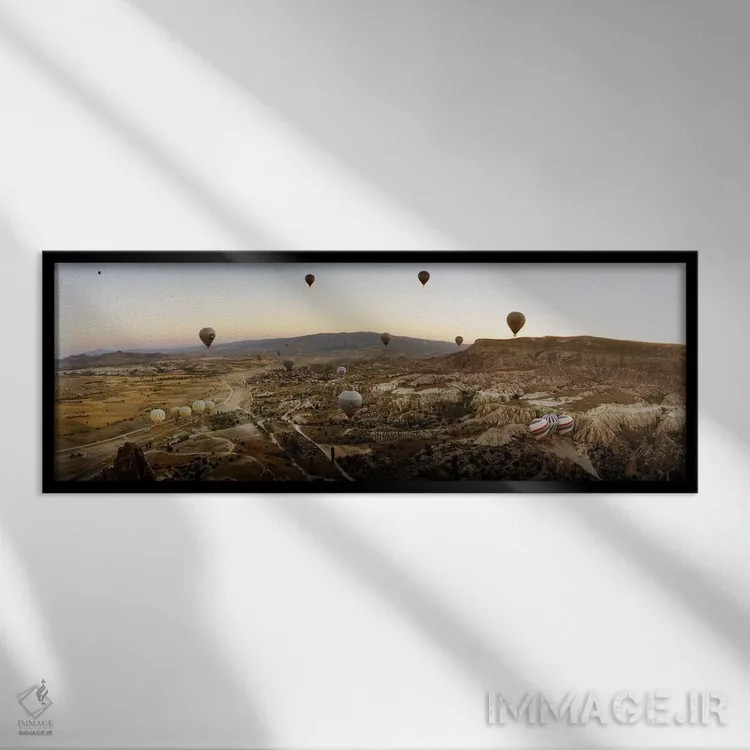 تابلو دکوراتیو Cappadocia, Central Anatolia Region, Turkey #5" - "بالو… اثر پانورامیک ایمجز - نمای قابدار مشکی