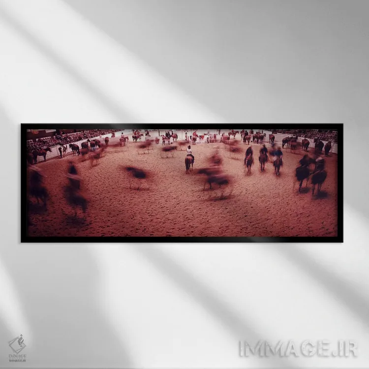 تابلو دکوراتیو Fort Worth Stock Show and Rodeo, Fort Worth, Texas, USA… اثر پانورامیک ایمجز - نمای قابدار مشکی