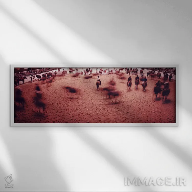تابلو دکوراتیو Fort Worth Stock Show and Rodeo, Fort Worth, Texas, USA… اثر پانورامیک ایمجز - نمای قابدار سفید