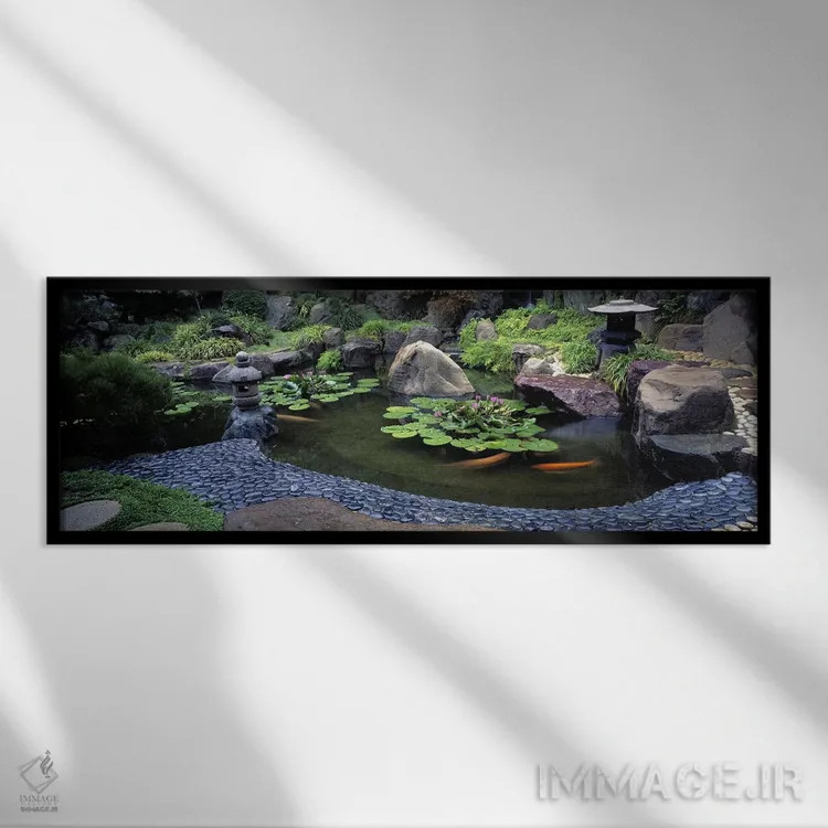 تابلو دکوراتیو Japanese Garden, University of California, Los Angeles… اثر پانورامیک ایمجز - نمای قابدار مشکی