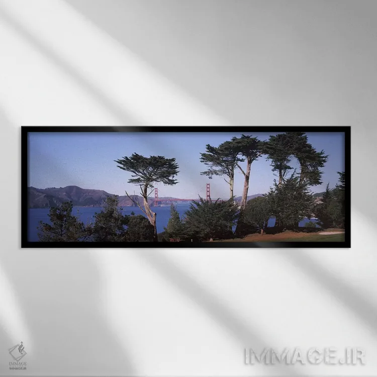 تابلو دکوراتیو Golden Gate Bridge, San Francisco Bay, San Francisco, C… اثر پانورامیک ایمجز - نمای قابدار مشکی