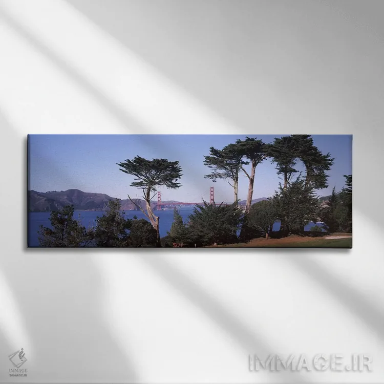 تابلو دکوراتیو Golden Gate Bridge, San Francisco Bay, San Francisco, C… اثر پانورامیک ایمجز - نمای روبهرو روی دیوار