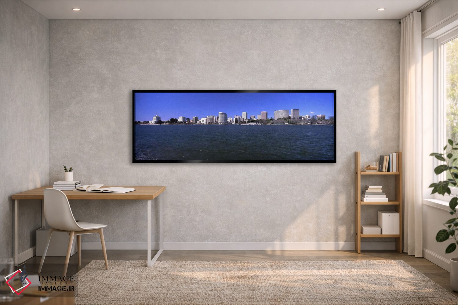 تابلو دکوراتیو Lake Merritt, Oakland, California, USA" - "آسمان خراش ه… اثر پانورامیک ایمجز - D1B