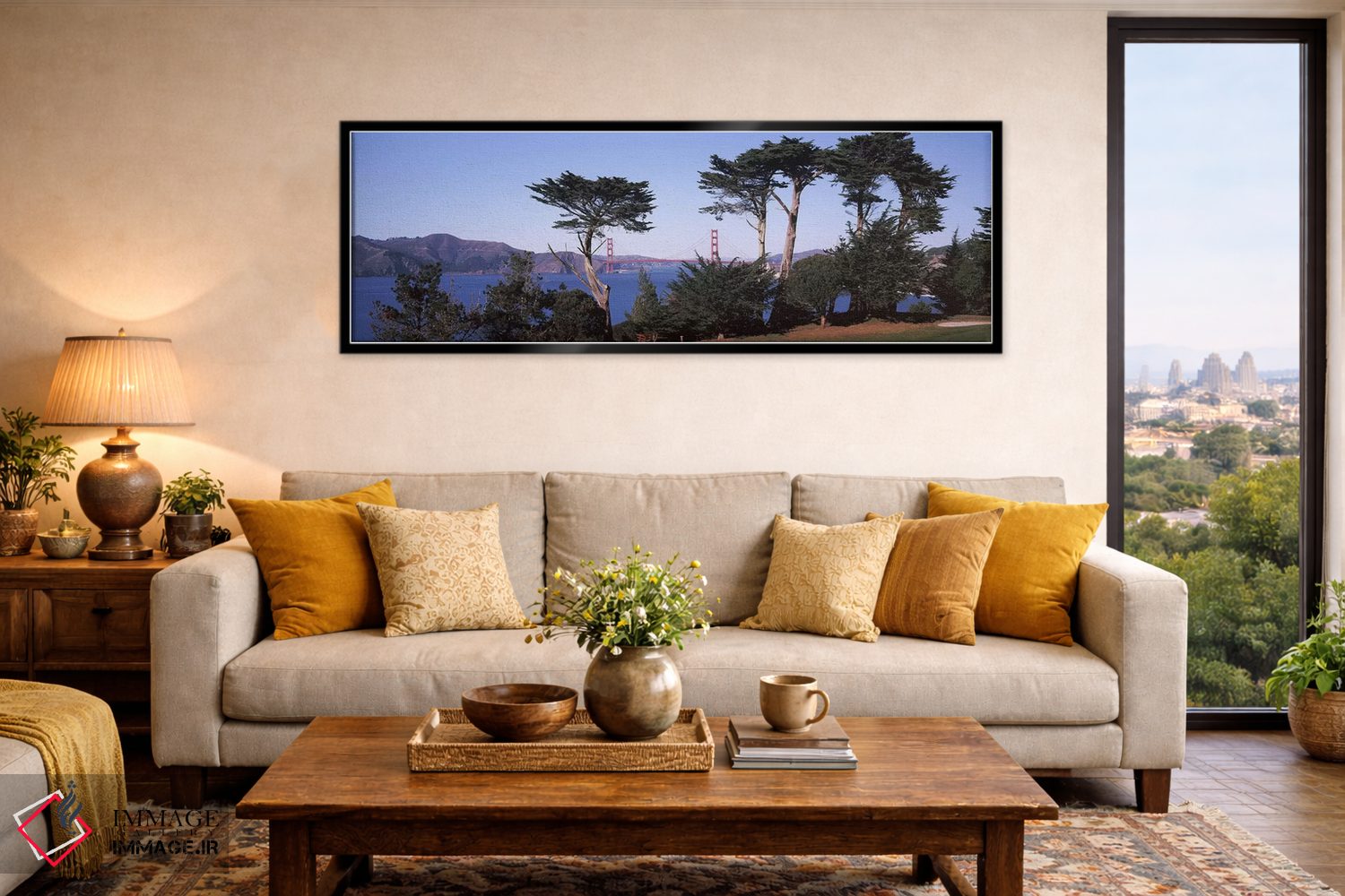 تابلو دکوراتیو Golden Gate Bridge, San Francisco Bay, San Francisco, C… اثر پانورامیک ایمجز - D5B