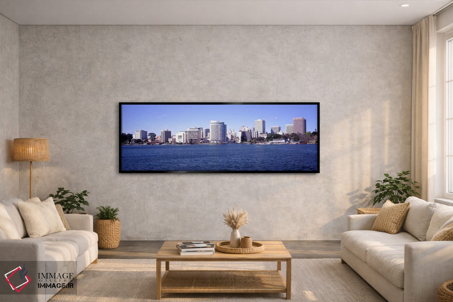 تابلو دکوراتیو Lake Merritt, Oakland, California, USA" - "آسمان خراش ه… اثر پانورامیک ایمجز - D4B