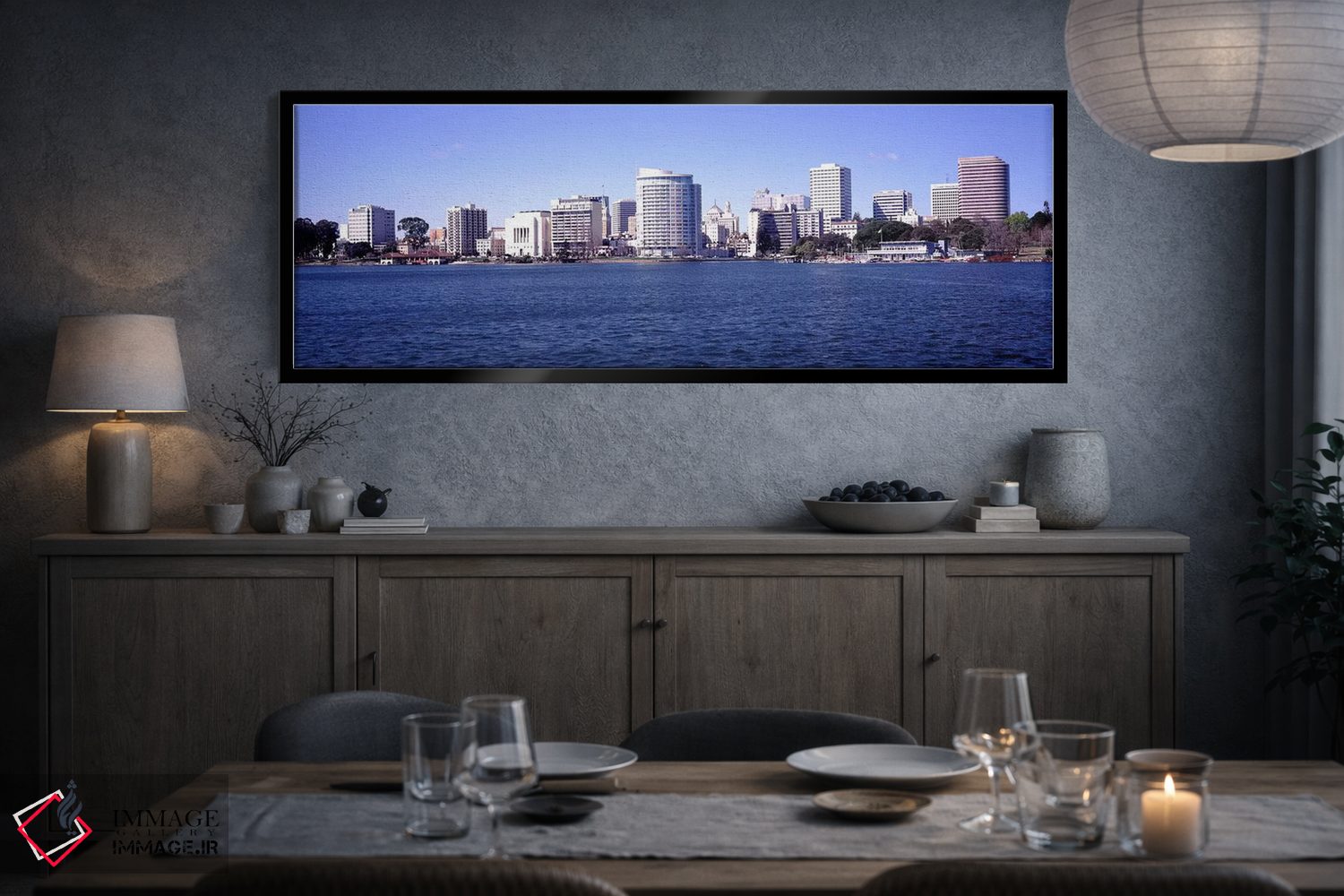 تابلو دکوراتیو Lake Merritt, Oakland, California, USA" - "آسمان خراش ه… اثر پانورامیک ایمجز - D5B