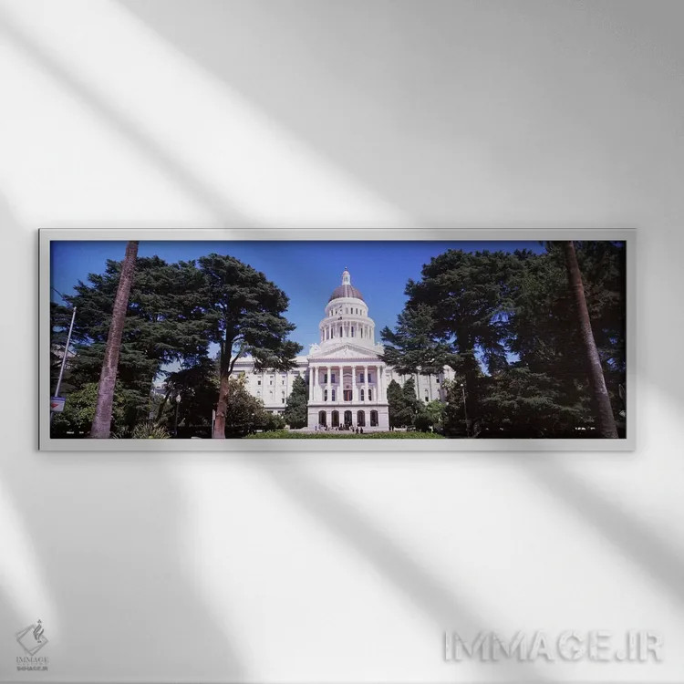 تابلو دکوراتیو California State Capitol Building, Sacramento, Californ… اثر پانورامیک ایمجز - نمای قابدار سفید