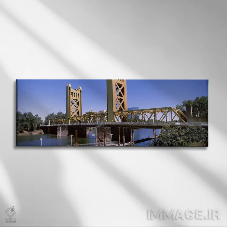 تابلو دکوراتیو Sacramento, CA, USA" - "پل برج، ساکرامنتو، کالیفرنیا، ا… اثر پانورامیک ایمجز - نمای روبهرو روی دیوار