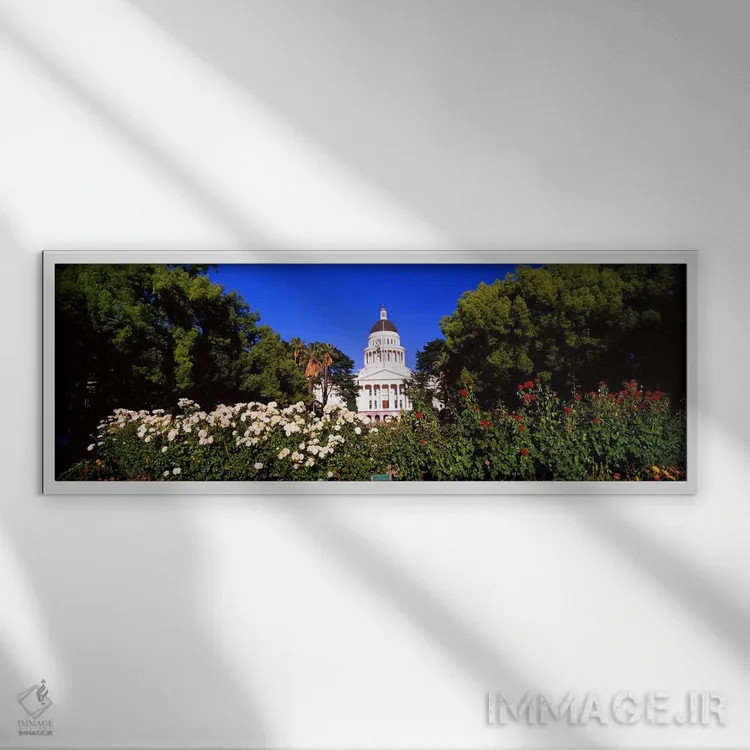 تابلو دکوراتیو California State Capitol Building, Sacramento, Californ… اثر پانورامیک ایمجز - نمای قابدار سفید