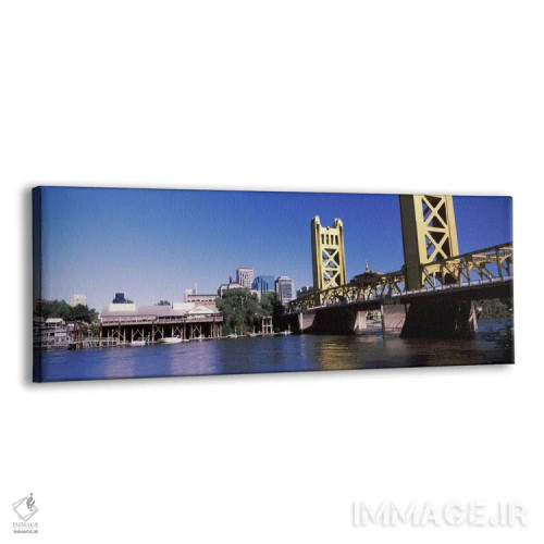 تابلو دکوراتیو Sacramento, CA, USA #2" - "پل برج، ساکرامنتو، کالیفرنیا… اثر پانورامیک ایمجز - نمای پرسپکتیو محصول