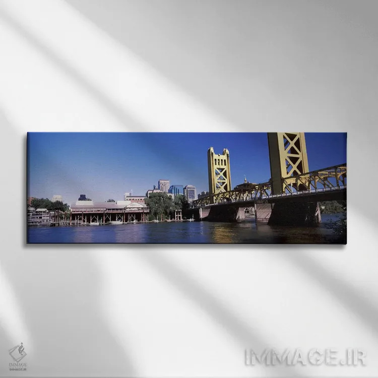 تابلو دکوراتیو Sacramento, CA, USA #2" - "پل برج، ساکرامنتو، کالیفرنیا… اثر پانورامیک ایمجز - نمای روبهرو روی دیوار