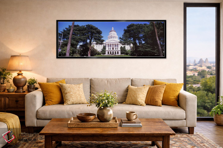 تابلو دکوراتیو California State Capitol Building, Sacramento, Californ… اثر پانورامیک ایمجز - D6B
