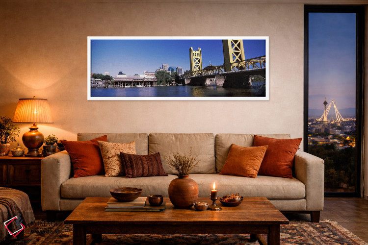 تابلو دکوراتیو Sacramento, CA, USA #2" - "پل برج، ساکرامنتو، کالیفرنیا… اثر پانورامیک ایمجز - D4W