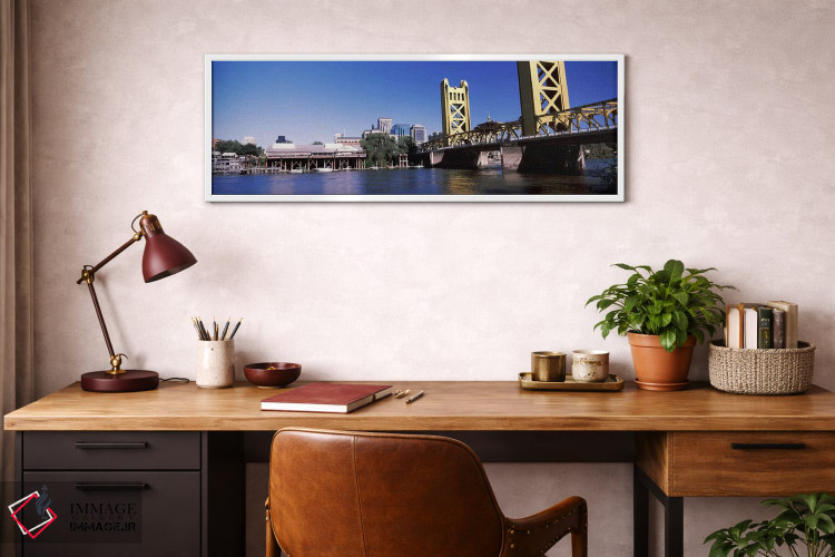 تابلو دکوراتیو Sacramento, CA, USA #2" - "پل برج، ساکرامنتو، کالیفرنیا… اثر پانورامیک ایمجز - D3W