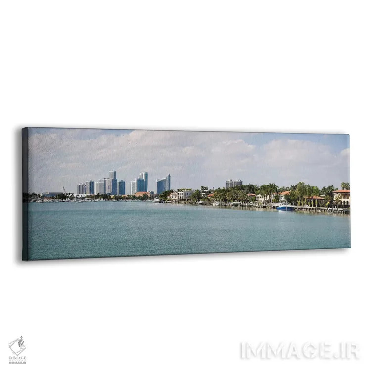 تابلو دکوراتیو Miami, Florida, USA #3" - "ساختمان ها در کنار ساحل، میا… اثر پانورامیک ایمجز - نمای پرسپکتیو محصول