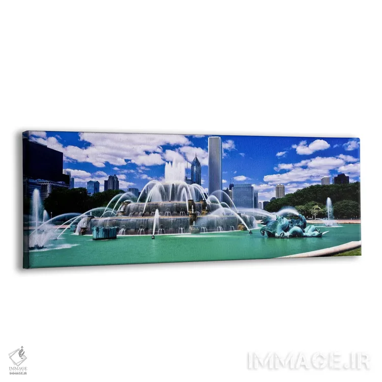 تابلو دکوراتیو Chicago, Cook County, Illinois, USA" - "فواره باکینگهام… اثر پانورامیک ایمجز - نمای پرسپکتیو محصول