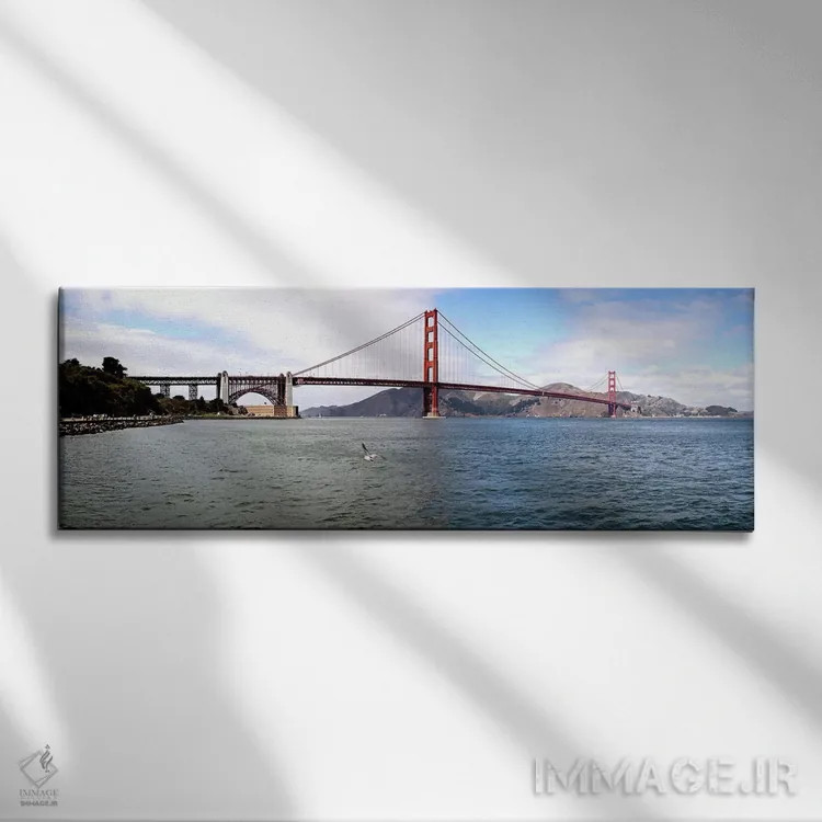 تابلو دکوراتیو Golden Gate Bridge, San Francisco, California, USA" - "… اثر پانورامیک ایمجز - نمای روبهرو روی دیوار