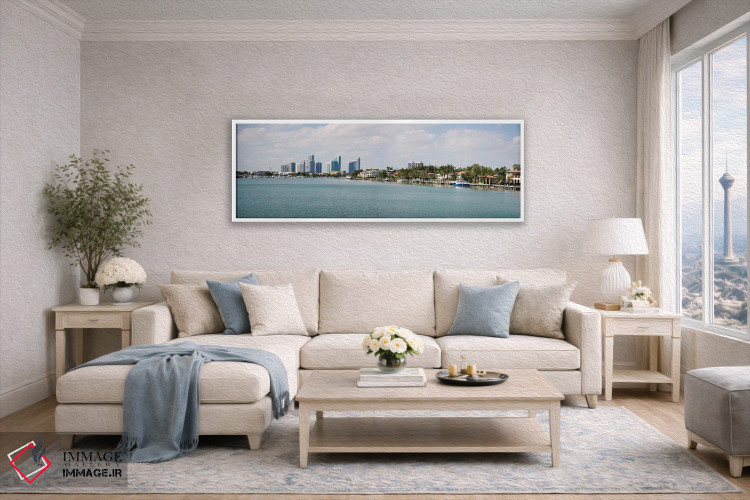 تابلو دکوراتیو Miami, Florida, USA #3" - "ساختمان ها در کنار ساحل، میا… اثر پانورامیک ایمجز - D4W