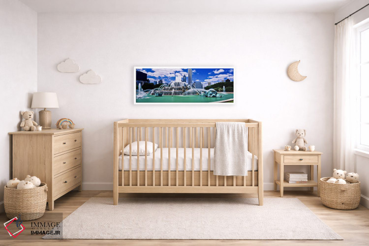 تابلو دکوراتیو Chicago, Cook County, Illinois, USA" - "فواره باکینگهام… اثر پانورامیک ایمجز - D6W