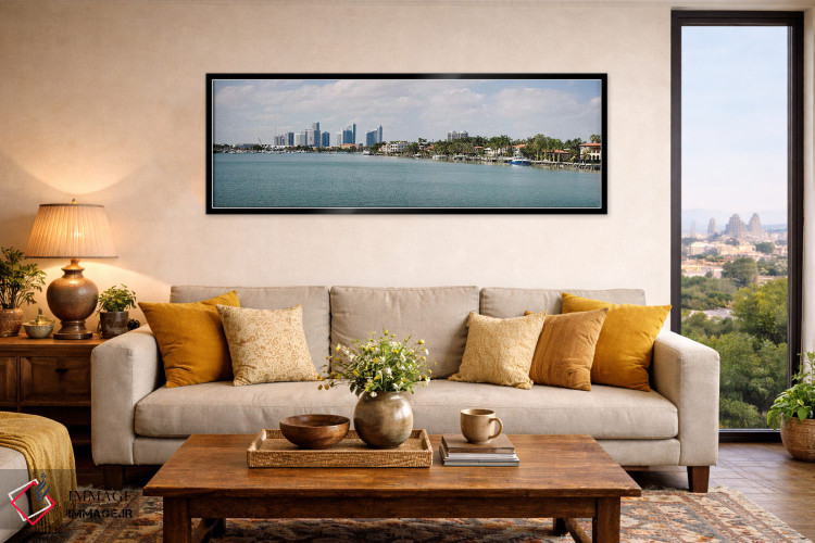 تابلو دکوراتیو Miami, Florida, USA #3" - "ساختمان ها در کنار ساحل، میا… اثر پانورامیک ایمجز - D6B