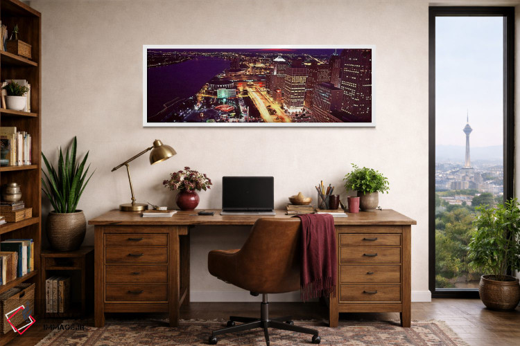 تابلو دکوراتیو Detroit, Michigan, USA" - "نمای بالا از ساختمان های روش… اثر پانورامیک ایمجز - D1W