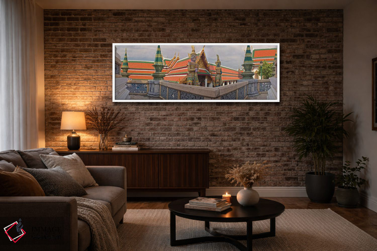 تابلو دکوراتیو Thailand" - "کاخ بزرگ مجموعه ای از ساختمان ها در قلب با… اثر پانورامیک ایمجز - D3W