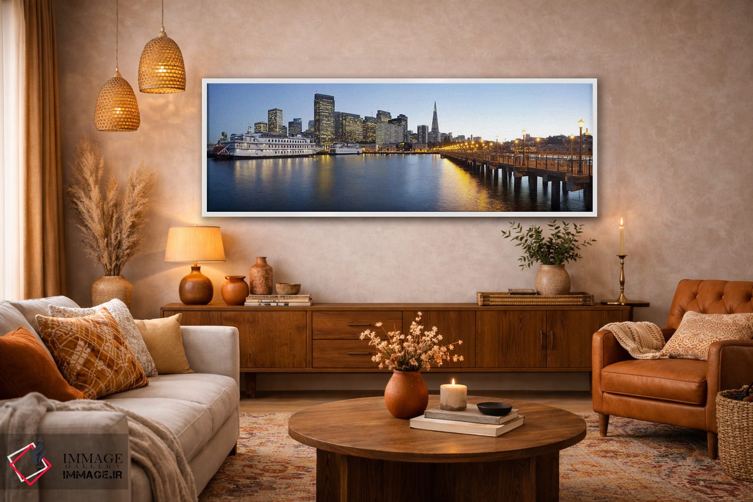 تابلو دکوراتیو San Francisco, California" - "اسکله سانفرانسیسکو، سانفر… اثر پانورامیک ایمجز - D4W