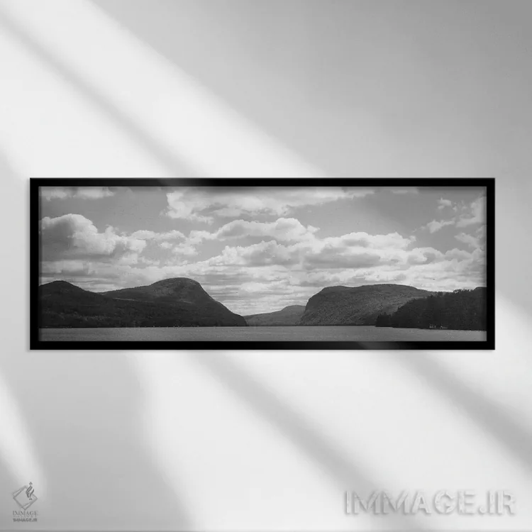 تابلو دکوراتیو Lake Willoughby, Orleans County, Vermont, USA" - "دره و… اثر پانورامیک ایمجز - نمای قابدار مشکی