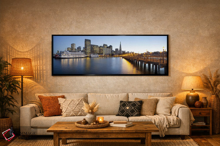 تابلو دکوراتیو San Francisco, California" - "اسکله سانفرانسیسکو، سانفر… اثر پانورامیک ایمجز - D6B