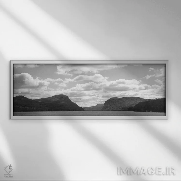 تابلو دکوراتیو Lake Willoughby, Orleans County, Vermont, USA" - "دره و… اثر پانورامیک ایمجز - نمای قابدار سفید