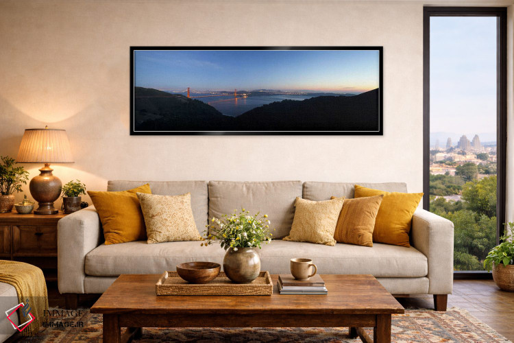 تابلو دکوراتیو Marin Headlands, Golden Gate Bridge, San Francisco, Cal… اثر پانورامیک ایمجز - D6B