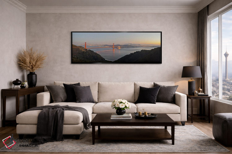 تابلو دکوراتیو Marin Headlands, Golden Gate Bridge, San Francisco, Cal… اثر پانورامیک ایمجز - D6B