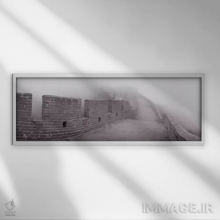 تابلو دکوراتیو Great Wall Of China, People's Republic Of China" - "بخش… اثر پانورامیک ایمجز - نمای قابدار سفید