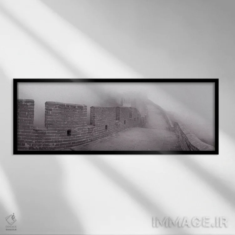تابلو دکوراتیو Great Wall Of China, People's Republic Of China" - "بخش… اثر پانورامیک ایمجز - نمای قابدار مشکی