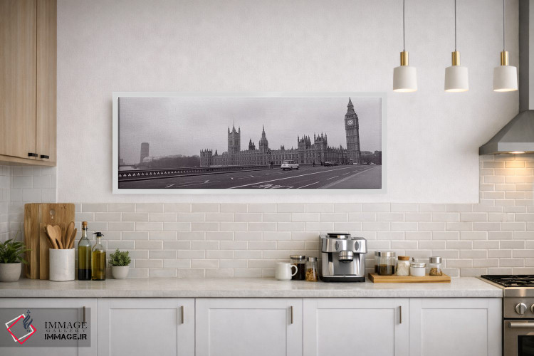 تابلو دکوراتیو Big Ben, London, England, United Kingdom" - "ساختمان پا… اثر پانورامیک ایمجز - D1W