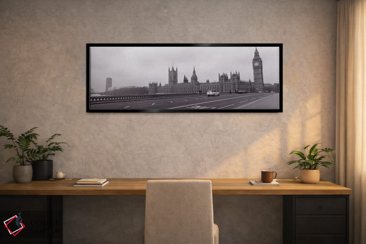 تابلو دکوراتیو Big Ben, London, England, United Kingdom" - "ساختمان پا… اثر پانورامیک ایمجز - D2B
