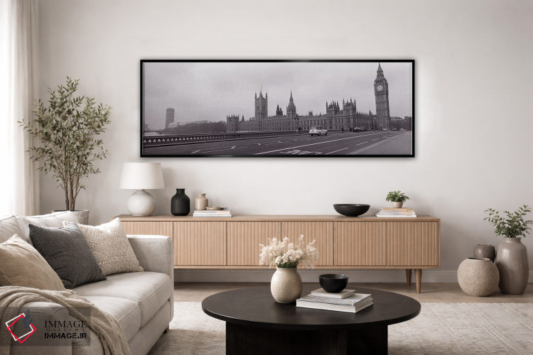 تابلو دکوراتیو Big Ben, London, England, United Kingdom" - "ساختمان پا… اثر پانورامیک ایمجز - D4B